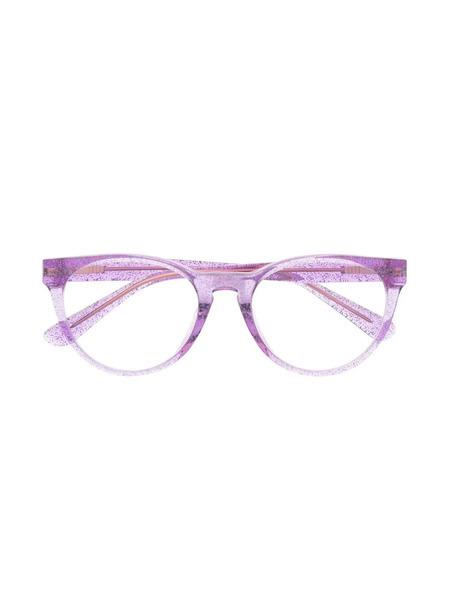 Versace Kids Transparent Cat-eye Glasses - Purple 