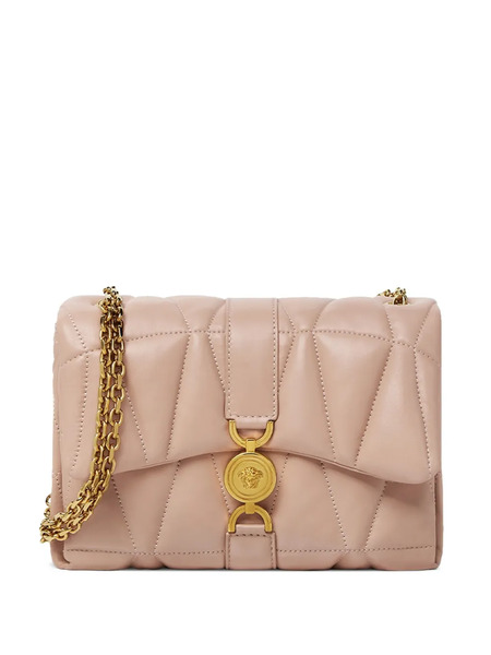  Versace Kleio Quilted Shoulder Bag - Pink 