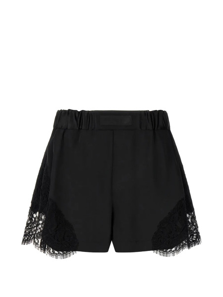  Versace Lace-insert Shorts - Black 