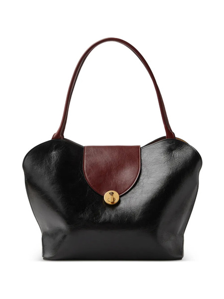 Versace Large Leather Shoulder Bag - Black 