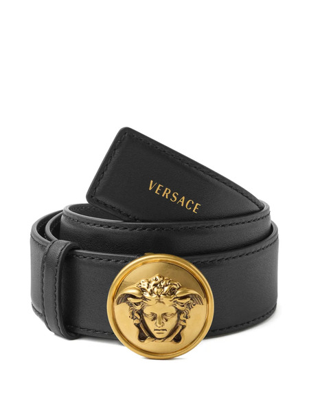  Versace Leather Belt 3.5 Cm - Black 