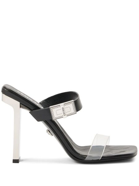  Versace Leather Sandals - Black 