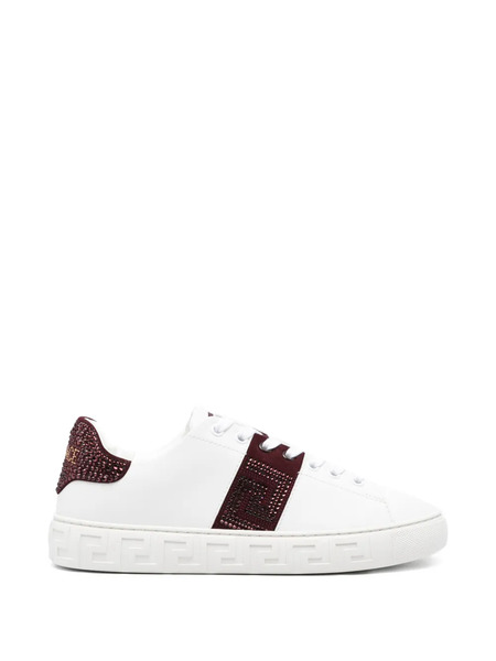  Versace Leather Sneakers - White 