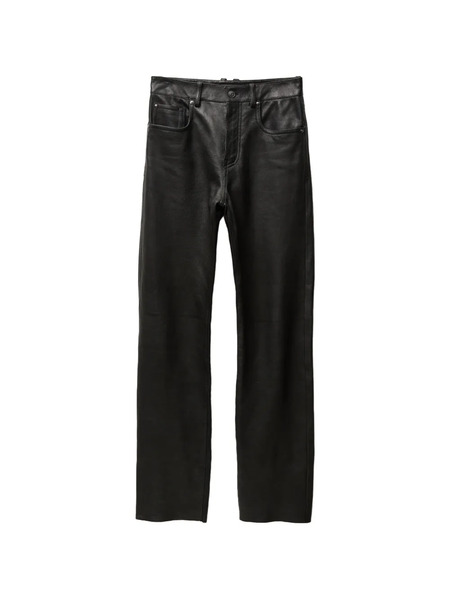  Versace Leather Trousers - Black 