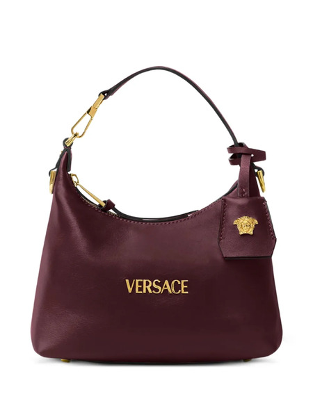  Versace Logo-lettering Shoulder Bag - Red 