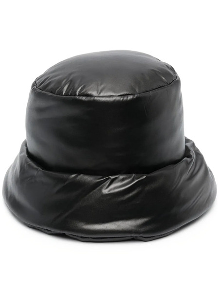  Versace Logo-patch Padded Bucket Hat - Black 