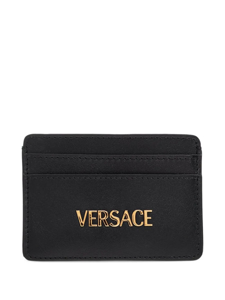  Versace Logo-plaque Cardholder - Black 