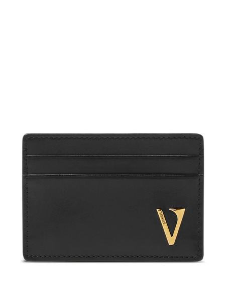  Versace Logo-plaque Cardholder - Black 