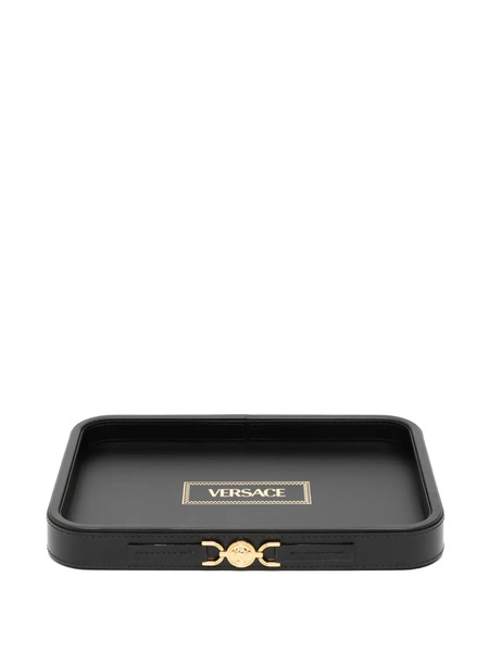  Versace Logo Print Jewellery Boxes - Black 