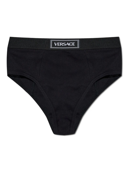  Versace Logo-waistband Briefs - Black 