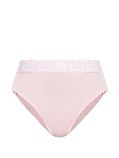  Versace Logo Waistband Briefs - Pink 