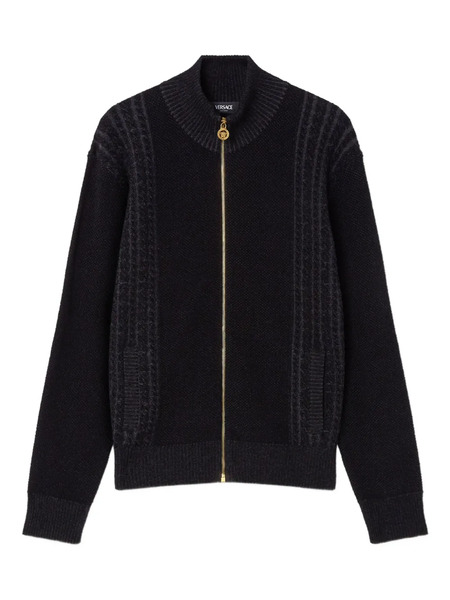  Versace Medusa Cardigan - Grey 