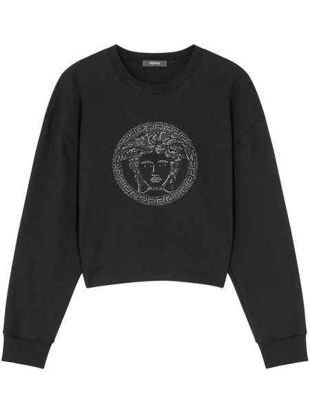 Versace Medusa-embellished Sweatshirt - Black 