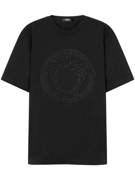  Versace Medusa-embroidered T-shirt - Black 