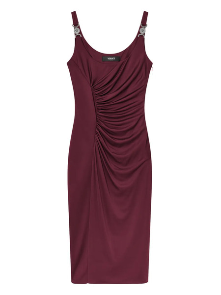  Versace Medusa-hardware Midi Dress - Red 
