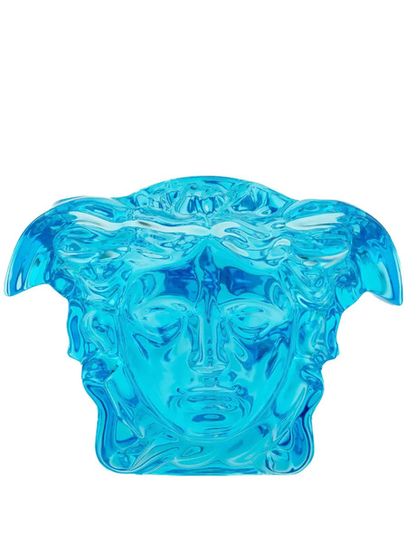  Versace Medusa Head Glossy-finish Vase - Blue 