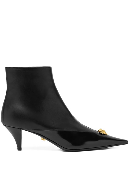  Versace Medusa Head Pointed-toe Boots - Black 