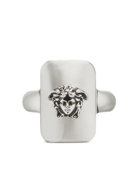 Versace Medusa-head Square Ring - Silver 