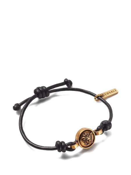  Versace Medusa Leather Bracelet - Gold 