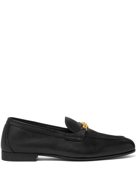  Versace Medusa Leather Loafers - Black 