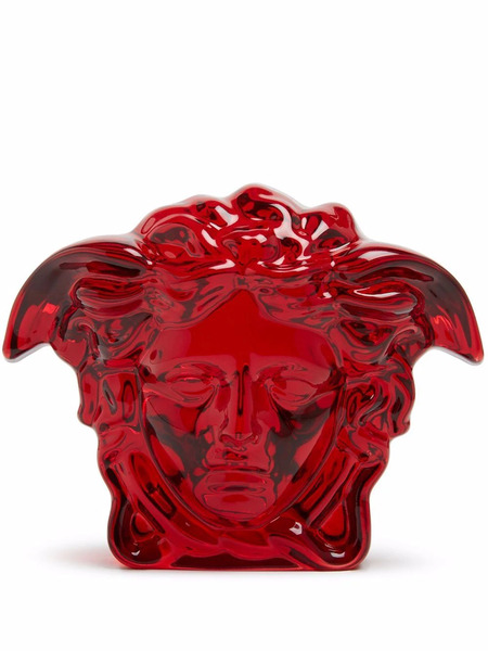  Versace Medusa Lumiere Crystal Paperweight - Red 