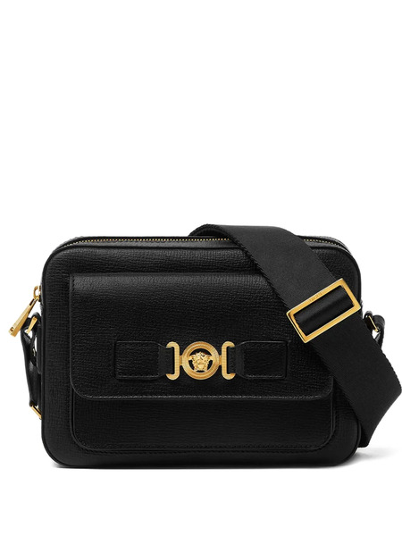  Versace Medusa-plaque Messenger Bag - Black 