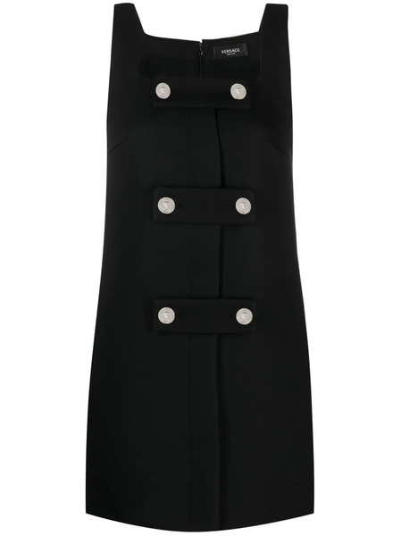  Versace Medusa Shift Minidress - Black 