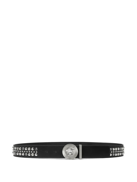  Versace Medusa Studded Belt - Black 
