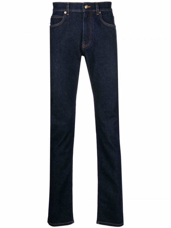  Versace Mid-rise Slim-fit Jeans - Blue 