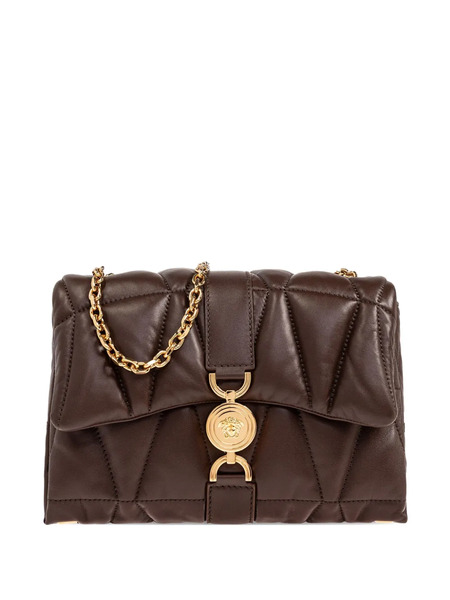  Versace Mini Kleio Quilted Shoulder Bag - Brown 