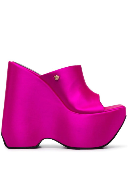  Versace 160mm Platform Wedge Heels - Pink 