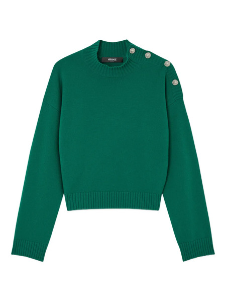  Versace Mock-neck Sweater - Green 