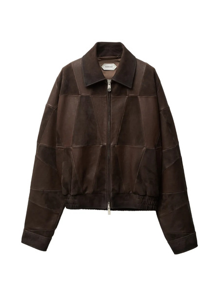  Versace Patchwork Zip Jacket - Brown 