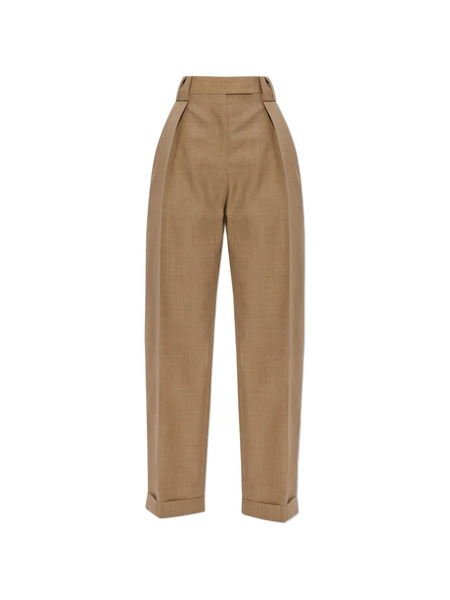  Versace Pleated Cuff Trousers - Neutrals 
