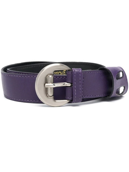  Versace Pre-owned 1970s Leather Buckle Belt - Purple 