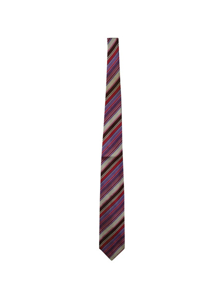  Versace Pre-owned Striped Silk Tie - Red 