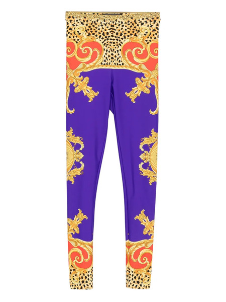 Versace Printed Leggings - Yellow 