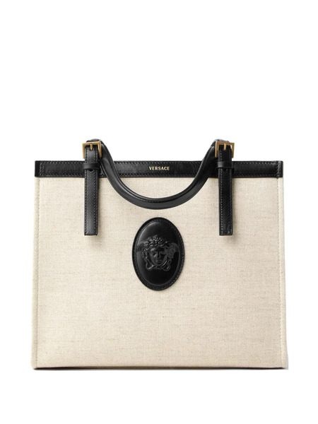  Versace Rivière Canvas Tote Bag - Neutrals 