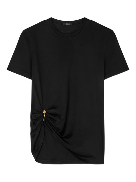  Versace Safety-pin Draped T-shirt - Black 