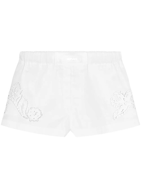  Versace Sangallo-embroidered Boxer Shorts - White 