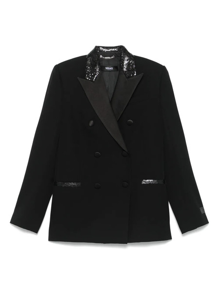  Versace Sequin-embellished Blazer - Black 