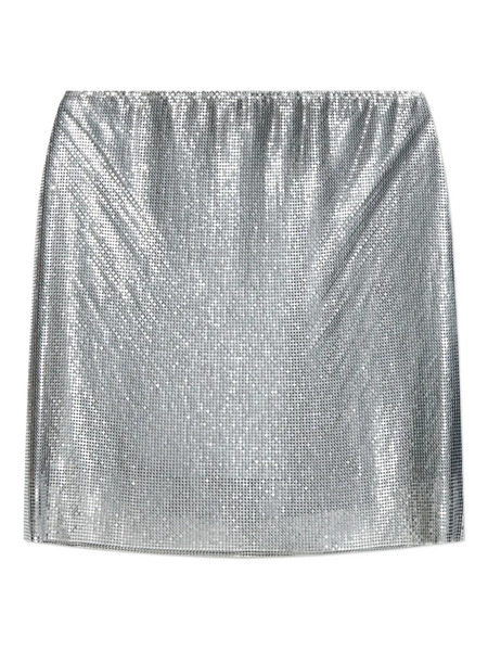  Versace Sequin-embellished Mini Skirt - Silver 