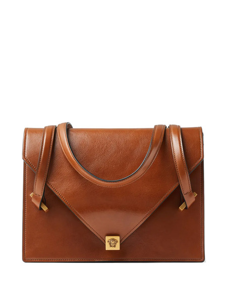  Versace Severine Leather Shoulder Bag - Brown 