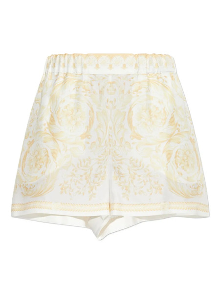  Versace Silk Shorts - White 