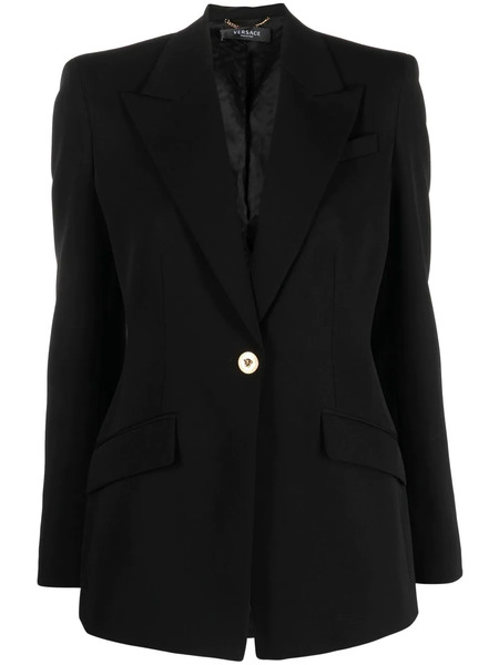  Versace Single-breasted Blazer - Black 