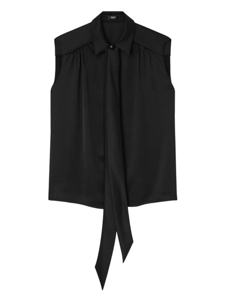  Versace Sleeveless Blouse - Black 