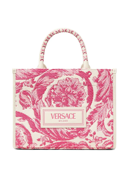  Versace Small Barocco Athena Tote Bag - Pink 