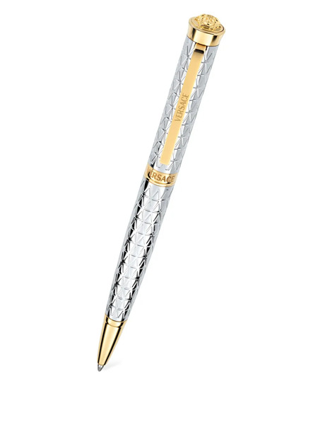  Versace Stainless Steel Ball Point Pen - Silver 
