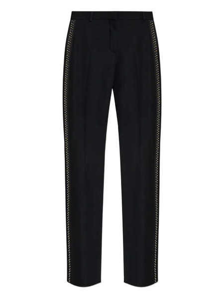  Versace Studded Wool Trousers - Black 