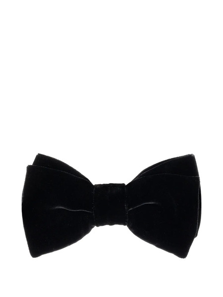  Versace Velvet Bow Tie - Black 